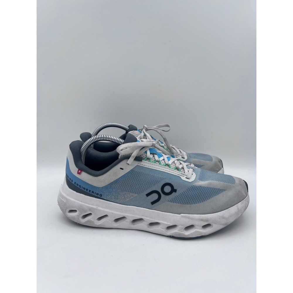 On Cloudsurfer Blue Grey Running Shoes Womens 9.5 3WE30051025 Low Top Sneakers‎